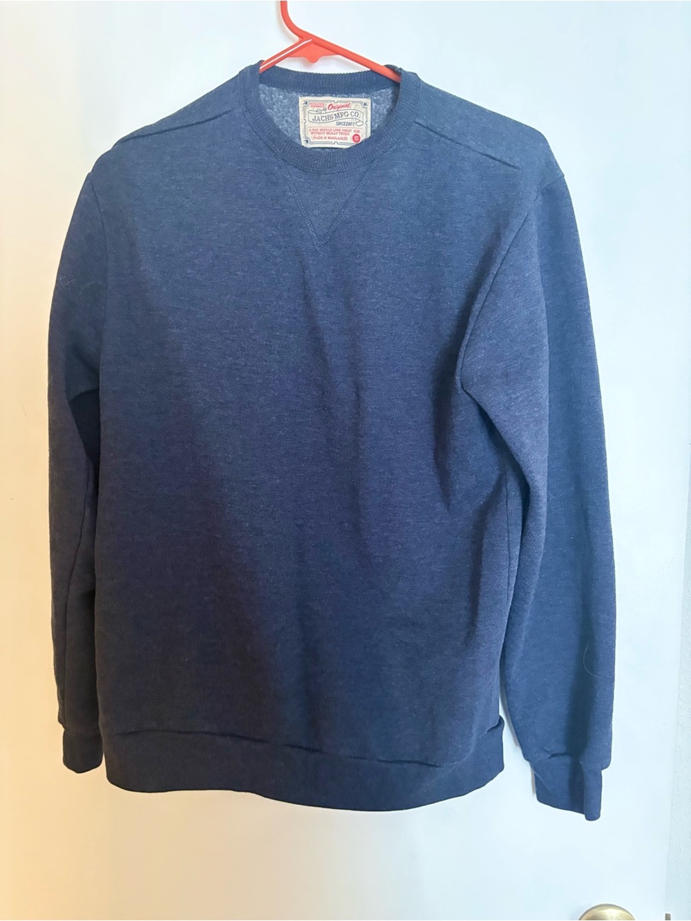 Jach’s NY Classic Crewneck Sweatshirt in Heather Navy Size Small